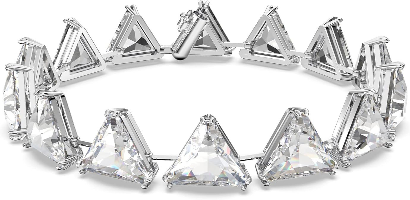 SWAROVSKI Ortyx, Earrings and Bracelet Crystal Jewelry Collection, Clear Crystals, Rhodium Finish
