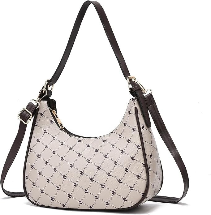 I IHAYNER Shoulder Bags for Women Chic Hobo Tote Handbag Classic Clutch Bag Underarm Purse with Zipper Closure