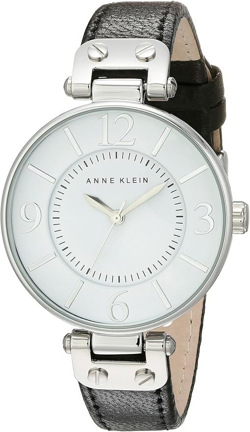 Anne Klein Women's Leather Strap Watch