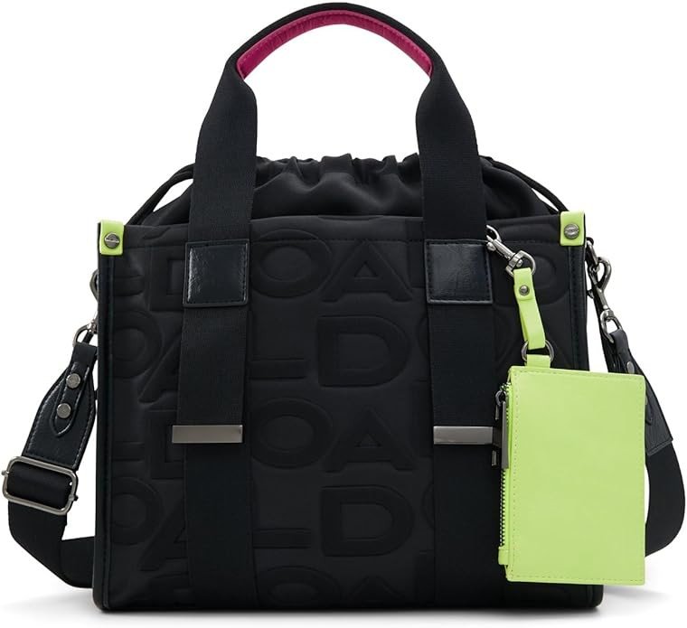 ALDO Eviecarryyx Women's Black Recycled Polyester Satchel Handbag
