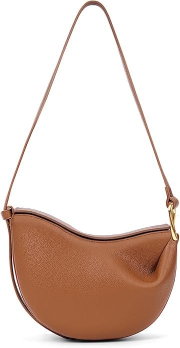 Crescent Crossbody Bags Dumpling PU Shoulder Bag Purses Small Trendy Designer Luxury Faux Leather Hobo Saddle Bag for Women