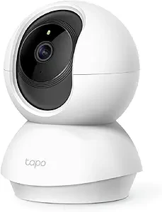 TP-Link Tapo Pan/Tilt Security Camera for Baby Monitor, Pet Camera w/Motion Detection, 1080P, 2-Way Audio, Night Vision, Cloud & SD Card Storage, Works with Alexa & Google Home (Tapo C200)