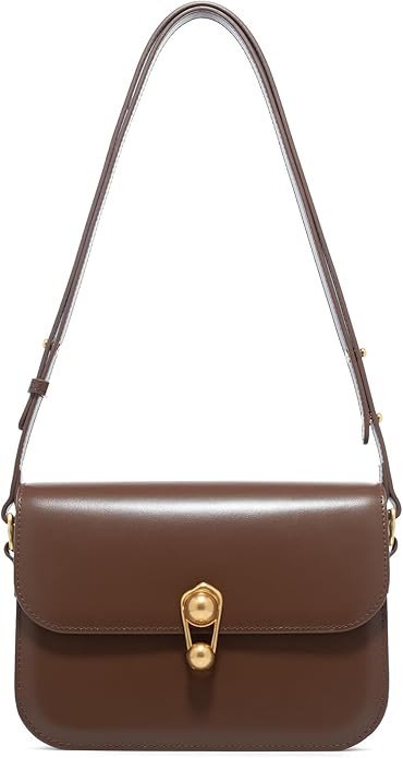 LA'FESTIN Leather Purse Small Bags For Women: Black Shoulder Handbags Crossbody Bag