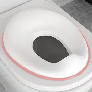 Jool Baby Potty Training Seat for Girls - Fits Round & Oval Toilets, Includes Free Storage Hook (Pink)