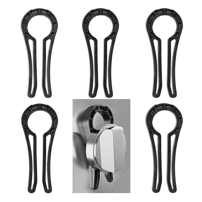 5Pcs ﻿FFyeiiy Gas Stove Knob Locks, Oven Knob Covers for Child, Dementia Patients，Child Proof Stove Knob Covers, Gas Oven Knobs Kids Safety Lock