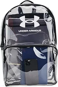 Under Armour Unisex-Adult Loudon Clear Backpack, (960) Clear/Black/White, One Size Fits Most