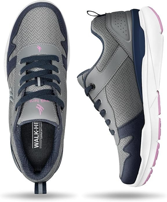 Walking Shoes Women for Plantar Fasciitis, Womens Orthopedic Shoes with Arch Support, Non-Slip Sneaker for Women