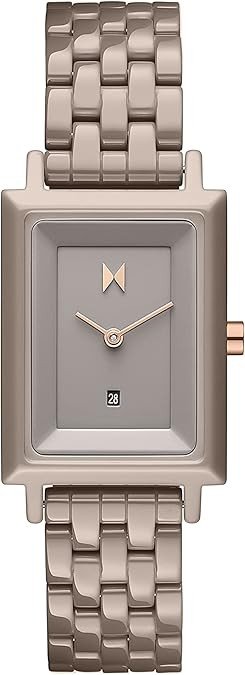 MVMT Signature Square Watches for Women - Premium Minimalist Women’s Watch - Analog, Stainless Steel, 5 ATM/50 Meters Water Resistance - Interchangeable Band - 24mm