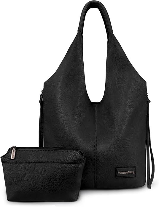 Visit the Montana West Store Montana West Slouchy Hobo Bags for Women Soft Designer Shoulder Purses Ladies Top Handle Handbag