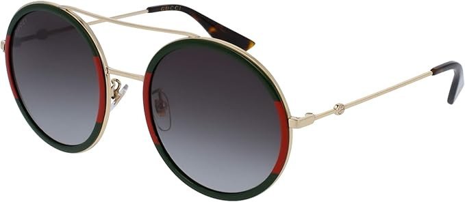 Gucci Green Gradient Round Sunglasses GG0061S-003 56