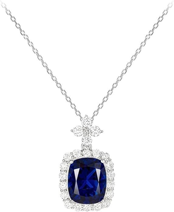 Pendant Necklace for Women, Fashion Jewelry Royal Blue